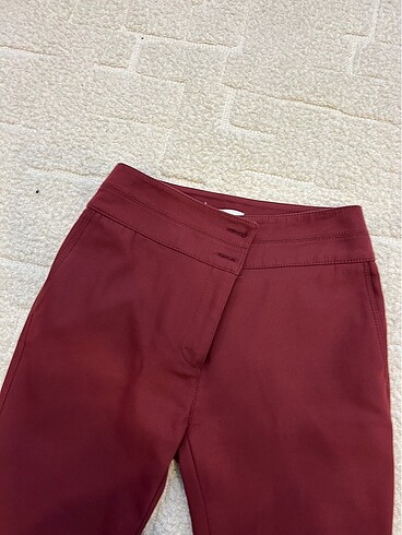 Vakko bordo kumaş pantolon - Görsel 2