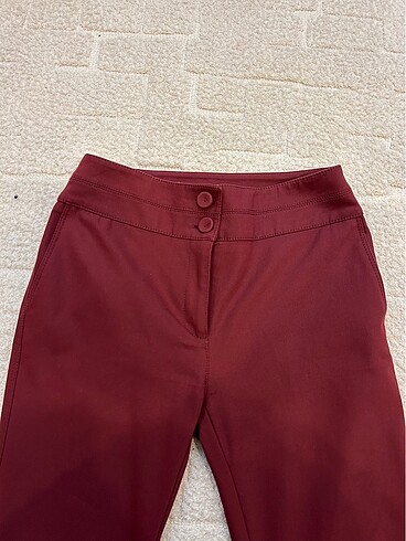 Vakko bordo kumaş pantolon - Görsel 4