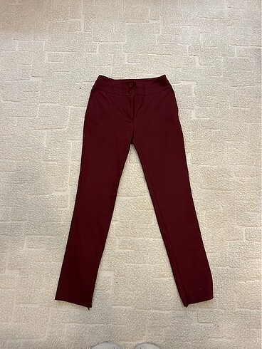 Vakko bordo kumaş pantolon - Görsel 5