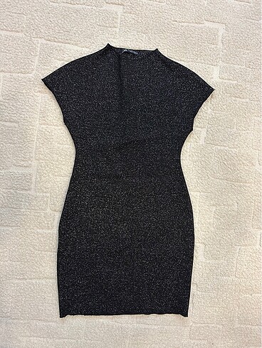Zara Zara Mini Triko Elbise