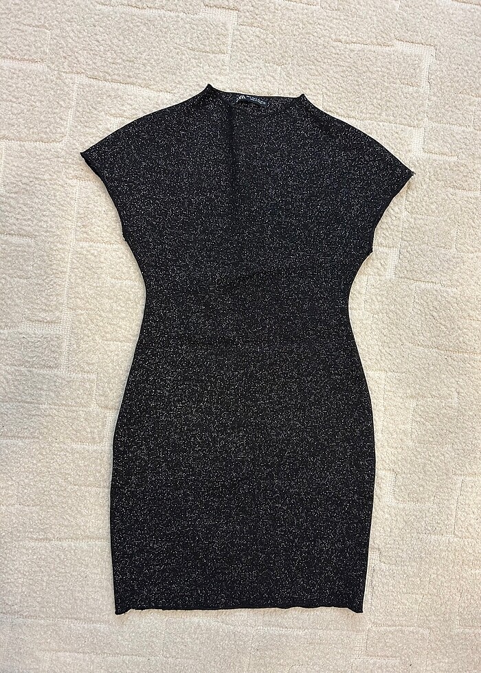 Zara Mini Triko Elbise - Görsel 2