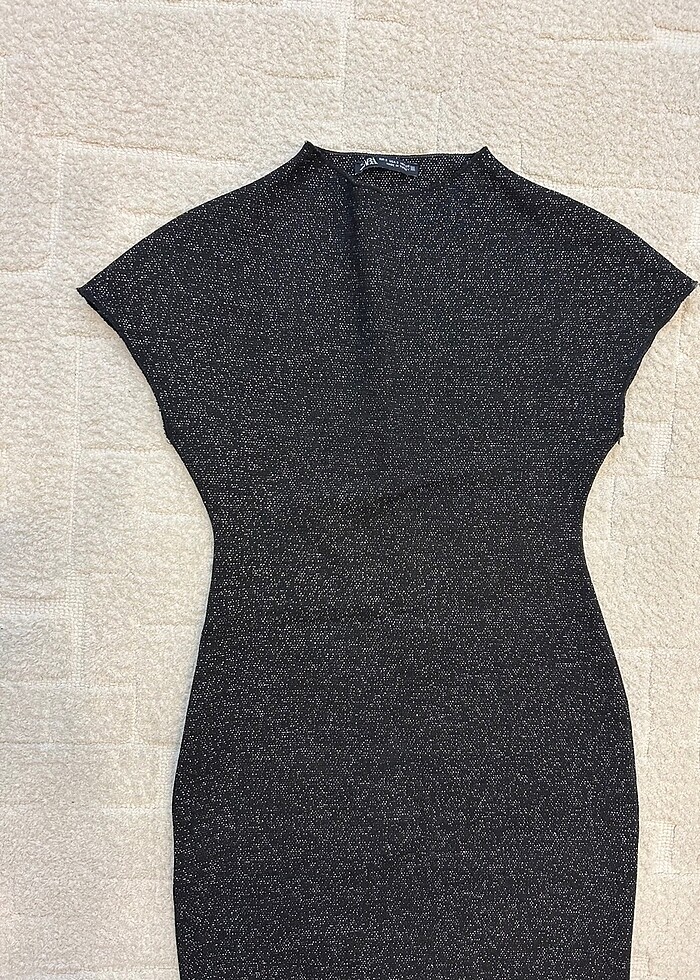 Zara Mini Triko Elbise - Görsel 3