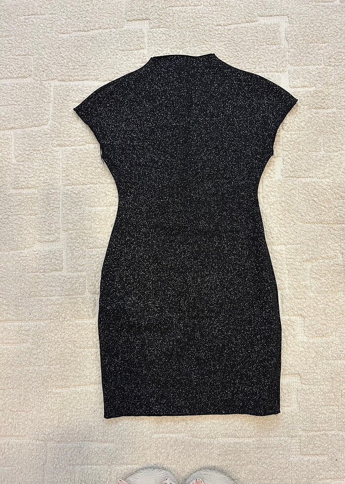 Zara Mini Triko Elbise - Görsel 5