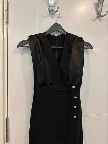 Siyah abiye elbise - Görsel 4
