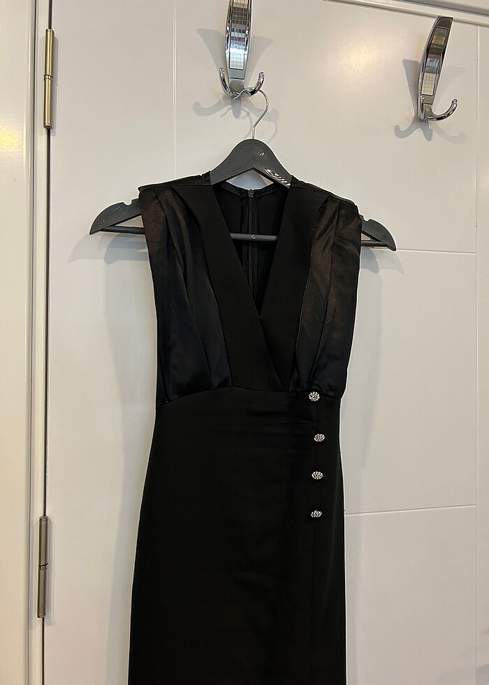 Siyah abiye elbise - Görsel 3