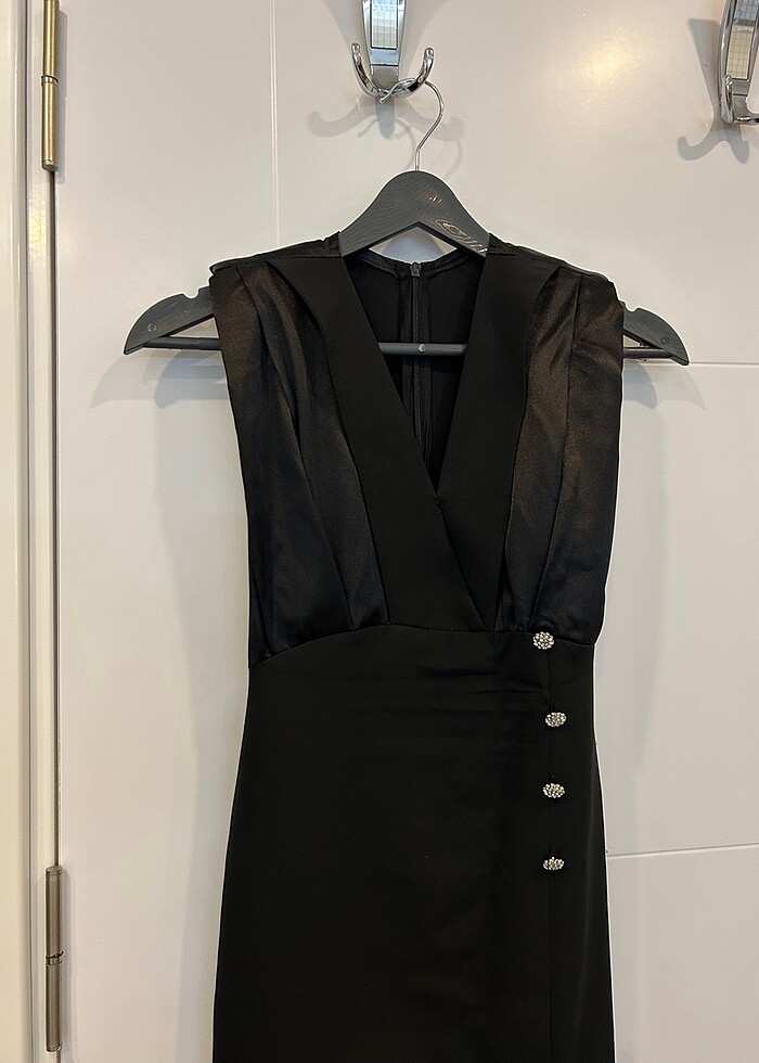 Siyah abiye elbise - Görsel 4