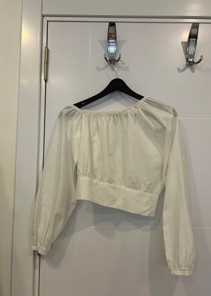 Beyaz Gömlek Bluz - Görsel 2