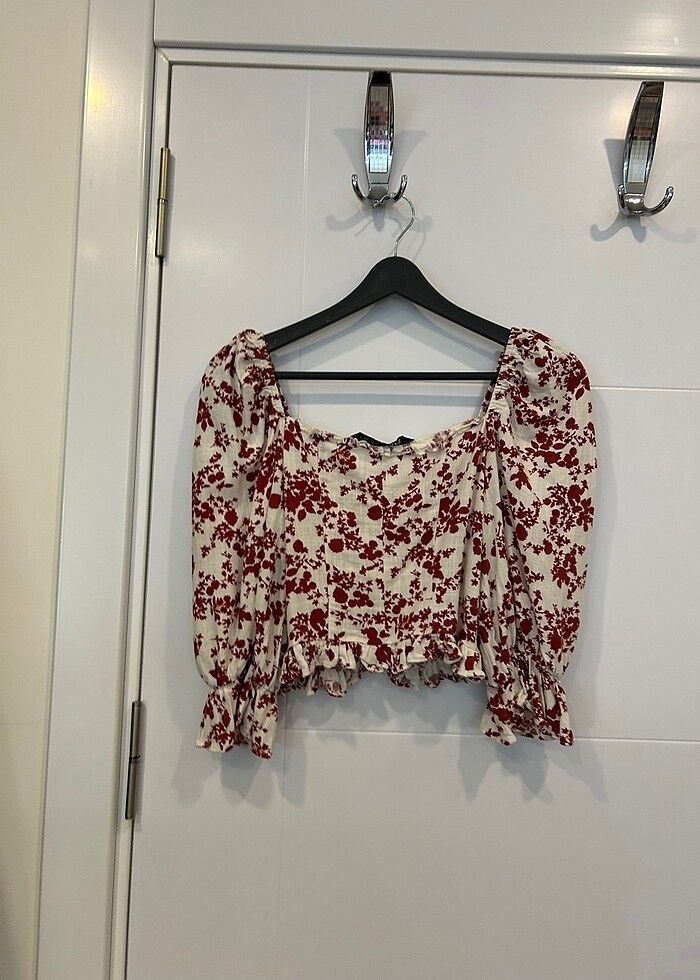 Zara çiçekli bluz - Görsel 2