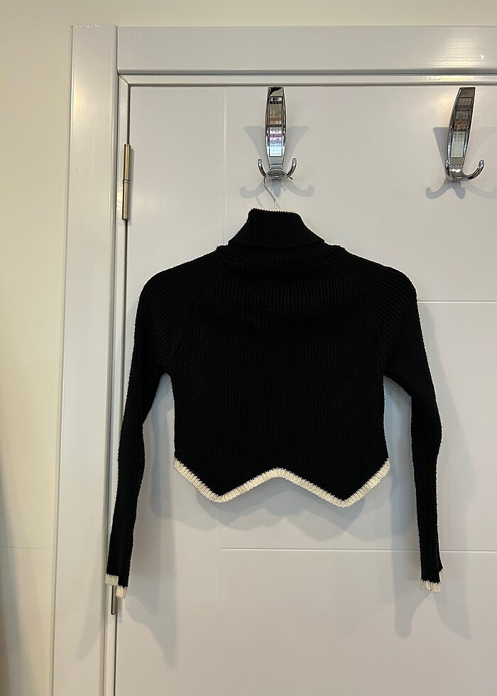 Siyah triko kazak - Görsel 2