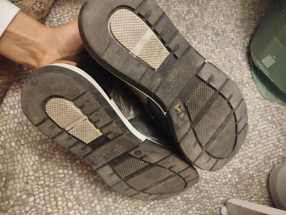 Gri Yılan Desenli Dolgu Topuklu Bağcıklı Spor Ayakkabı - Görsel 3