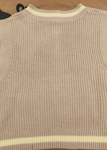 Bej V Yaka Örgülü - Görsel 2