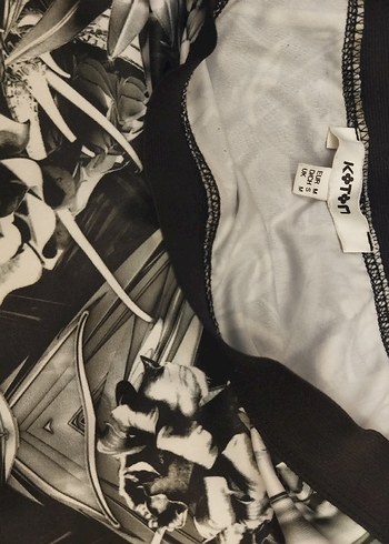 Drapeli Baskılı Uzun Kalem Etek - Görsel 2