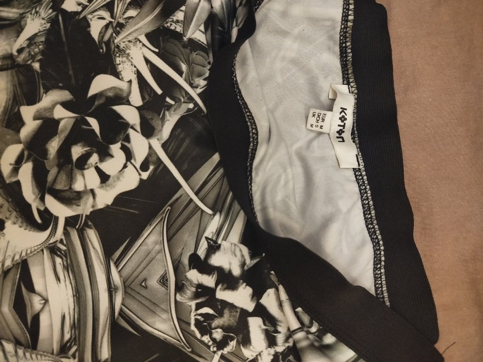 Drapeli Baskılı Uzun Kalem Etek - Görsel 2