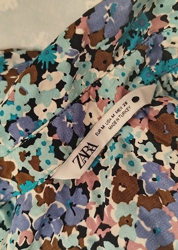 Bohem Çok Renkli Düğmeli Kısa Kollu - Görsel 2