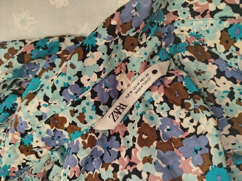 Bohem Çok Renkli Düğmeli Kısa Kollu - Görsel 2