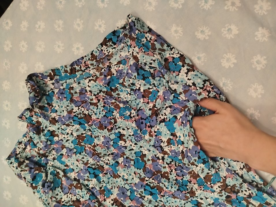 Bohem Çok Renkli Düğmeli Kısa Kollu - Görsel 4