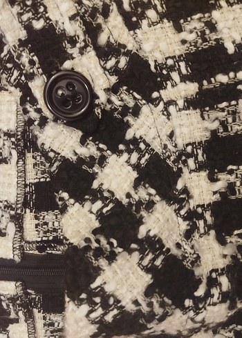 Pileli Siyah Beyaz Mini Etek - Görsel 4