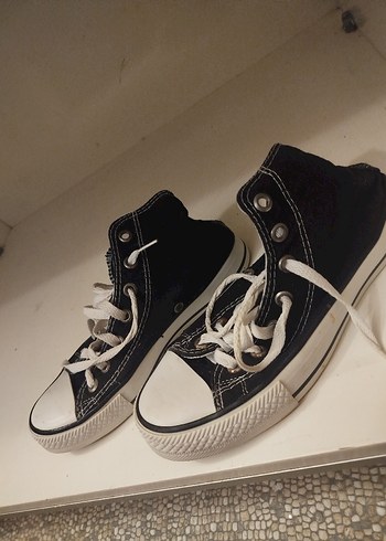 Kadın Siyah Bağcıklı Günlük Spor Ayakkabı - Görsel 3