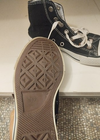 Kadın Siyah Bağcıklı Günlük Spor Ayakkabı - Görsel 4