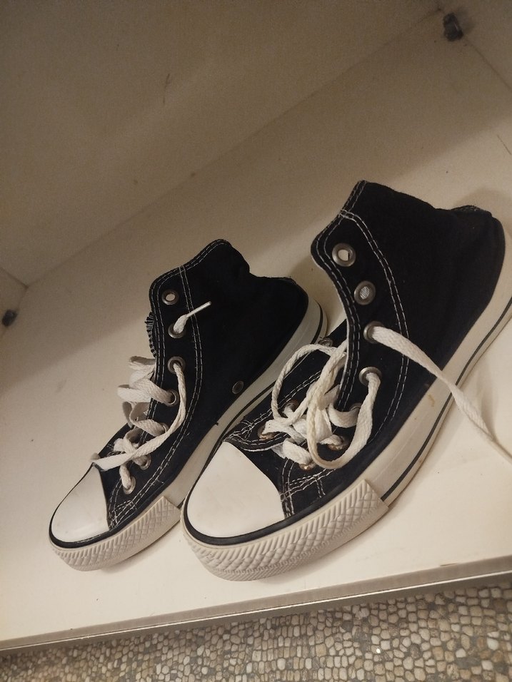 Kadın Siyah Bağcıklı Günlük Spor Ayakkabı - Görsel 3