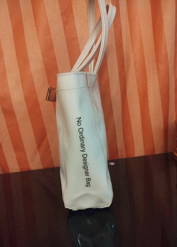 Beyaz Buckle Detaylı Deri Kadın Çanta - Görsel 2