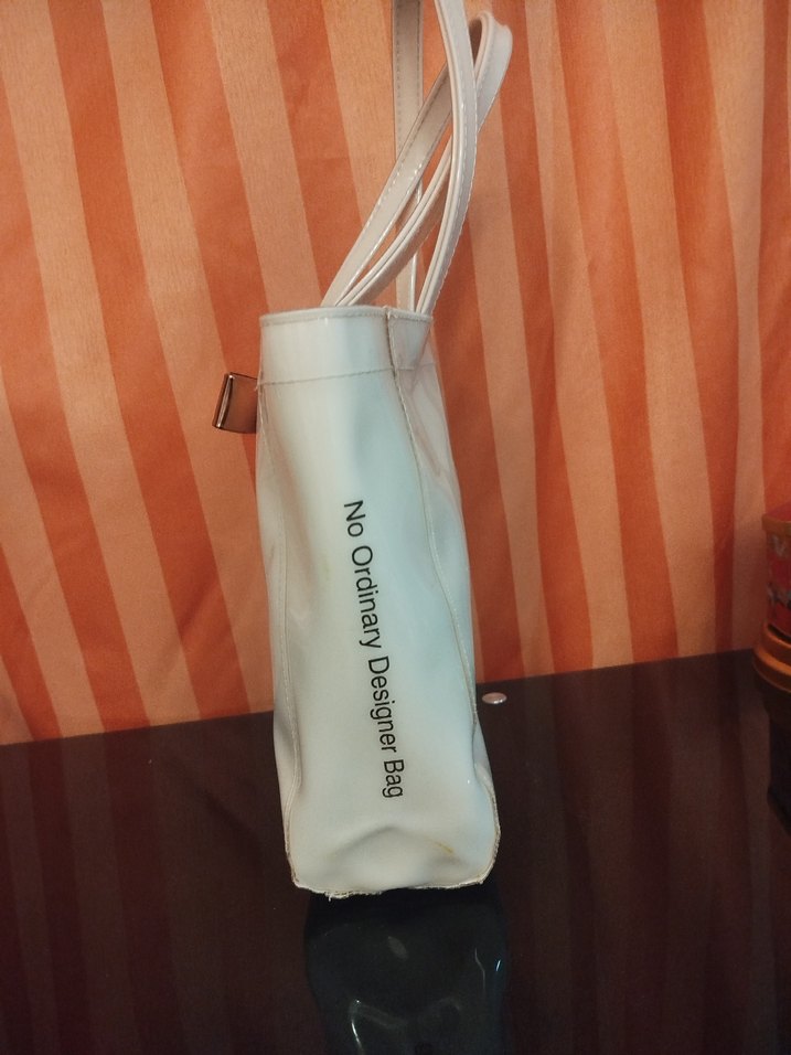 Beyaz Buckle Detaylı Deri Kadın Çanta - Görsel 2