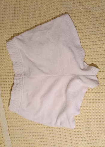 H&M Beyaz Pamuklu Salaş Mini Şort