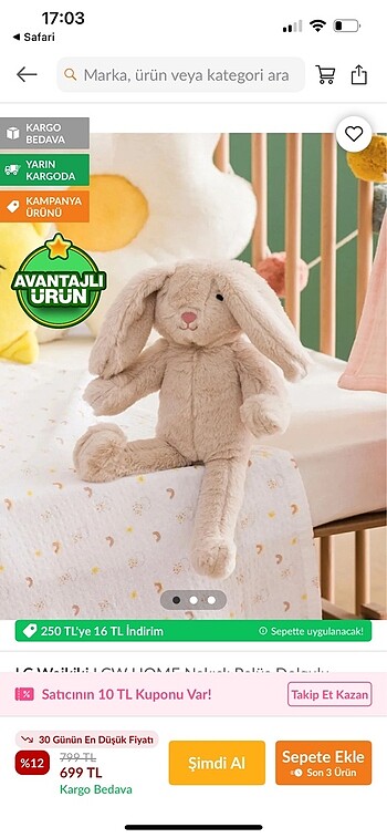 LCW HOME OYUNCAK TAVŞAN