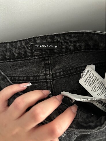 Trendyol & Milla Trendyolmilla gri renk kot pantolon