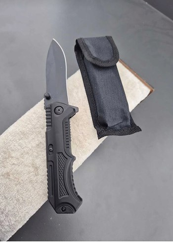 BIÇAK - İçten kilitli siyah ,kılıflı bıçak - Görsel 2