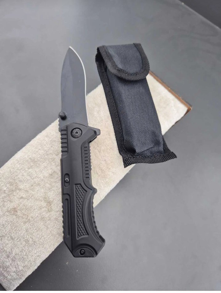 BIÇAK - İçten kilitli siyah ,kılıflı bıçak - Görsel 2