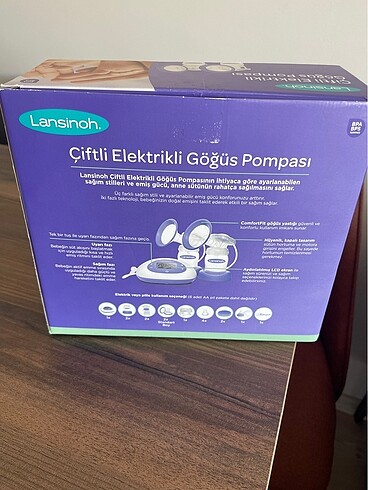 Lansinoh Çiftli Elektrikli göğüs pompası
