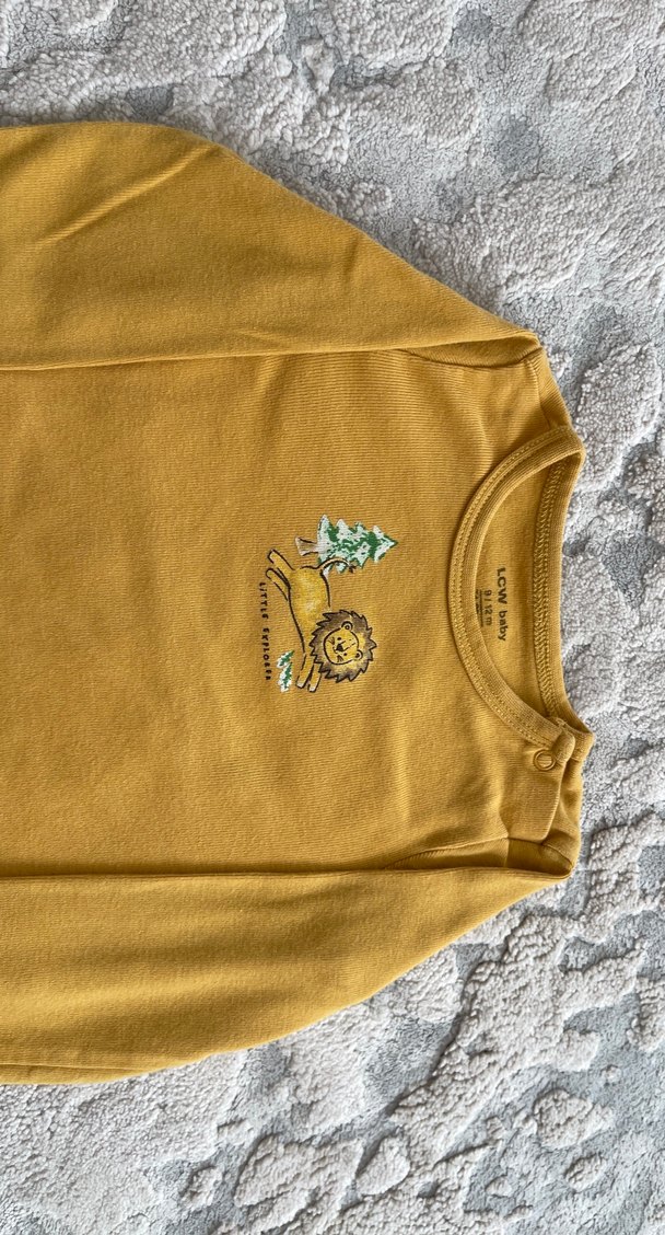 Sarı Bebek Uzun Kollu Body - Görsel 2