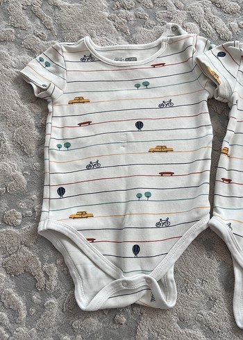 Erkek Bebek Kısa Kollu Pamuklu Çıtçıtlı Body - Görsel 2