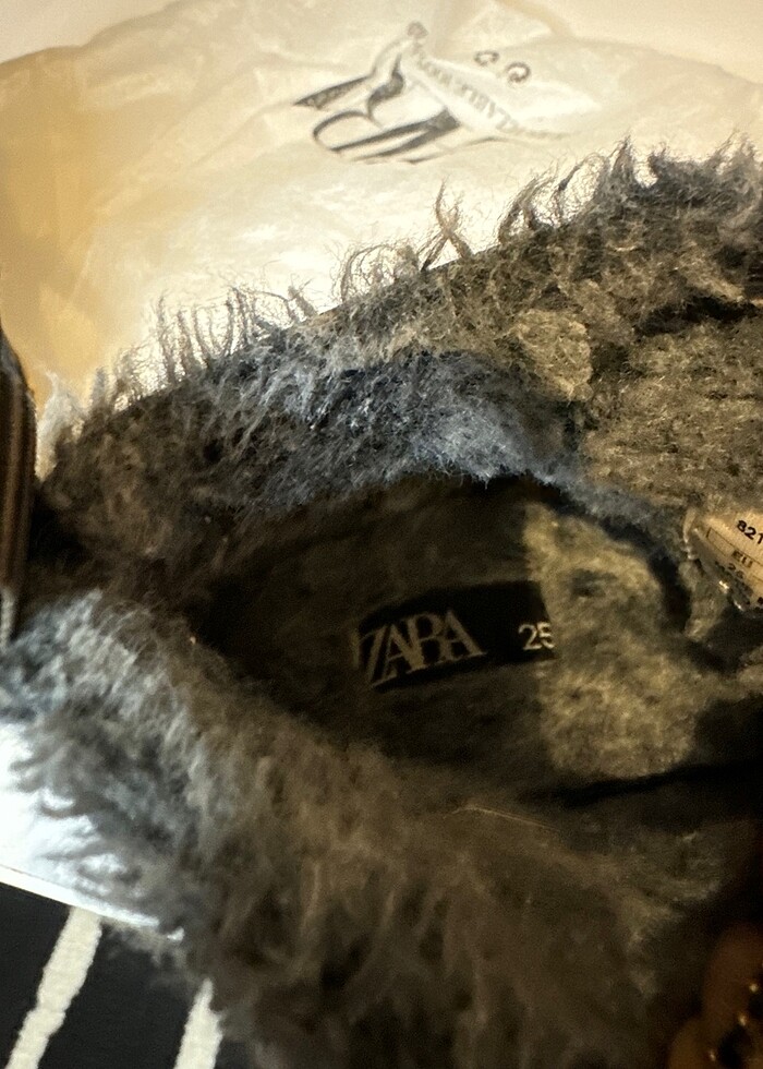 Tüylü ayakkabı Zara - Görsel 4