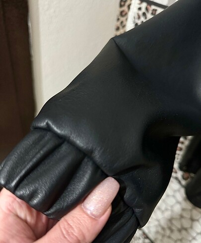 Suni Deri Ceket - Görsel 2