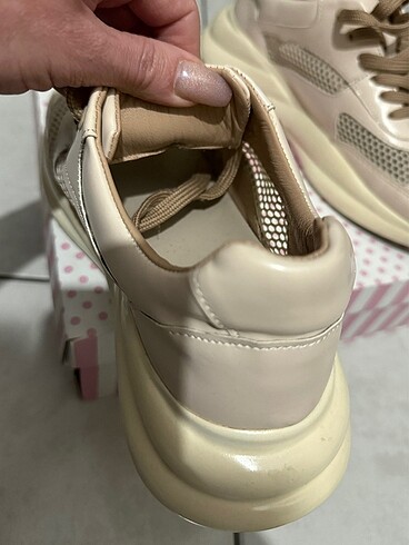 Gerçek deri kadın spor ayakkabı - Görsel 6