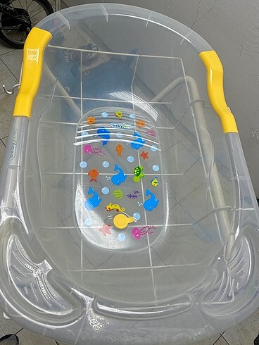 Babyjem Giderli Desenli Şefffaf Banyo Küveti - Görsel 6