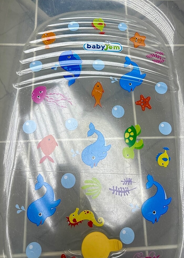 Babyjem Giderli Desenli Şefffaf Banyo Küveti - Görsel 5