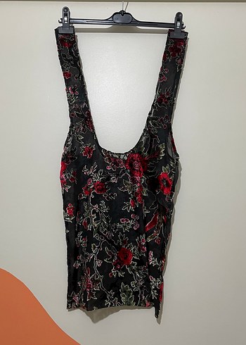 Çiçek Desenli Tül Çanta - Görsel 3