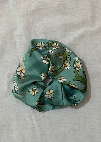 Bohem Çok Renkli Saten Lastik Toka - Görsel 2