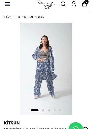 Mavi Kadın Saten Pantolon - Görsel 2