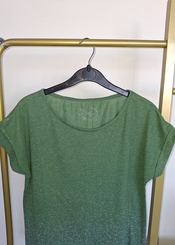 Mavi Mavi Marka Yeşil Kısa Kollu Kadın T-shirt