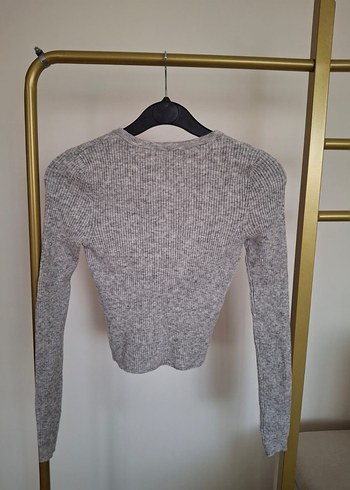 s Beden gri Renk Pull and Bear Marka Kadın Triko