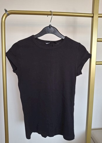Mango Marka Siyah Kısa Kollu Kadın T-shirt