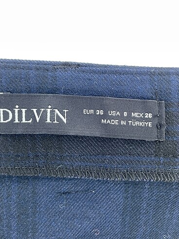 36 Beden lacivert Renk Dilvin Mini Etek %70 İndirimli.