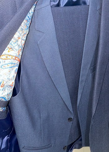 Erkek Lacivert Modern Klasik Takım Elbise - Görsel 2