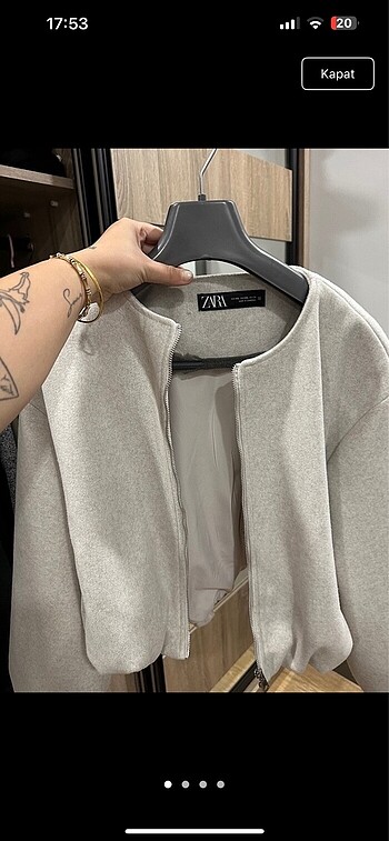Zara gri ceket