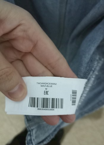 Fermuarlı Mavi Denim Kadın Ceket - Görsel 6