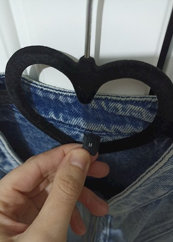 Fermuarlı Mavi Denim Kadın Ceket - Görsel 7